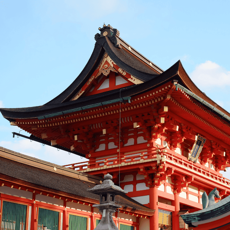 Scenic view representing Asia with traditional landscapes and landmarks